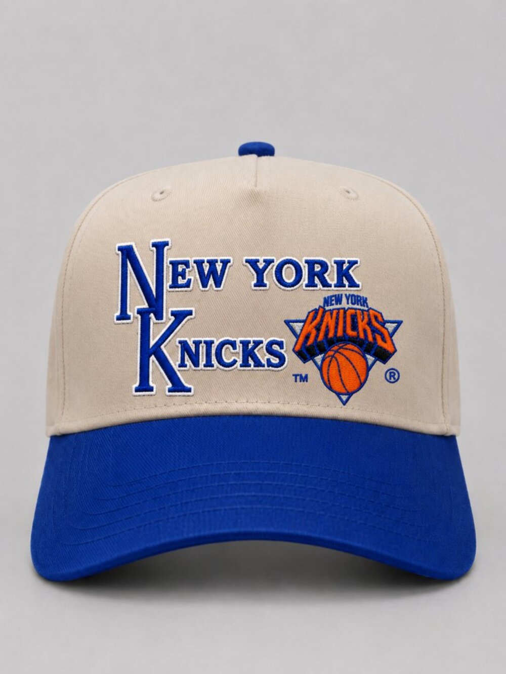 New York Knicks Black & Blue Snapback Hat